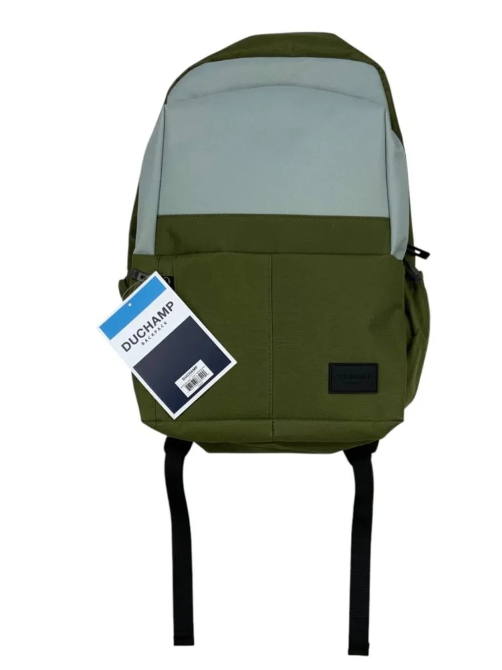 Duchamp London Two Tone Backpack Green Grey NEW